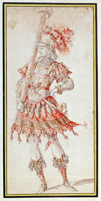 Bozzetto di costume per Carousel, c.1662 da Henry Gissey